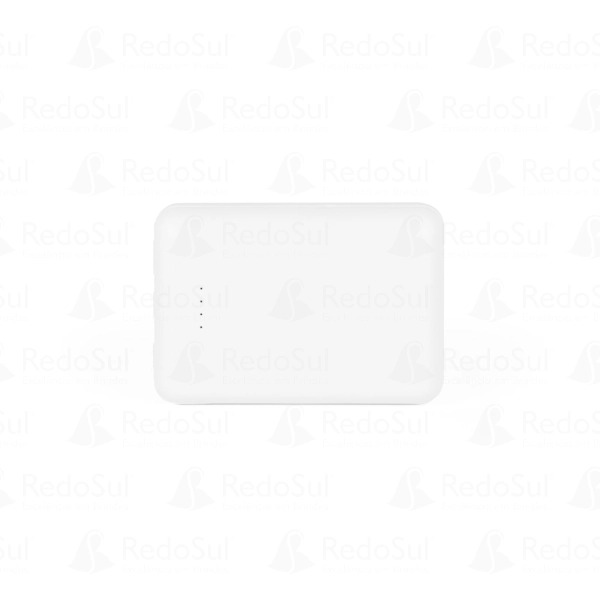 Bateria portátil personalizada em ABS reciclado e capacidade de 10 mil mAh